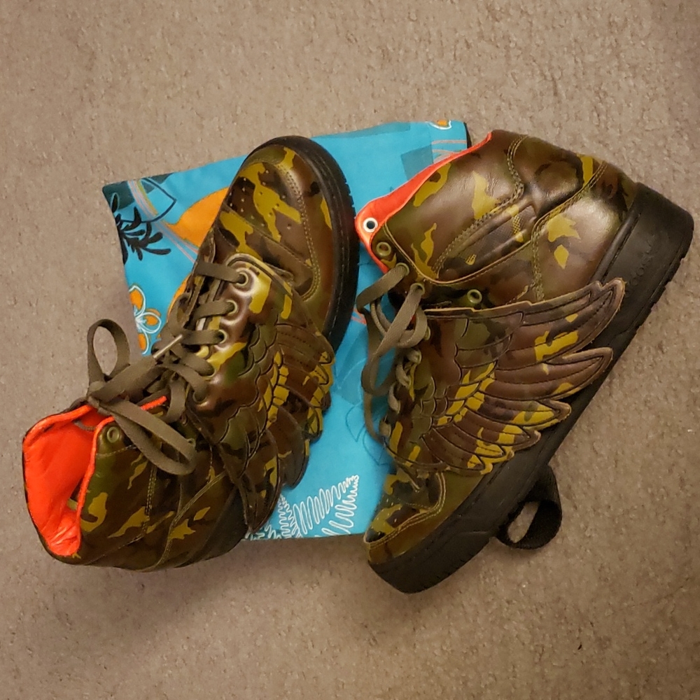 Adidas Jeremy Scott JS Camo Wings Sneakers NWOT - Picture 9 of 14